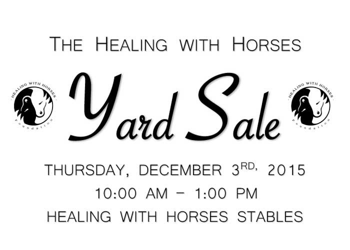 Yard Sale Dec. 3rd 2015